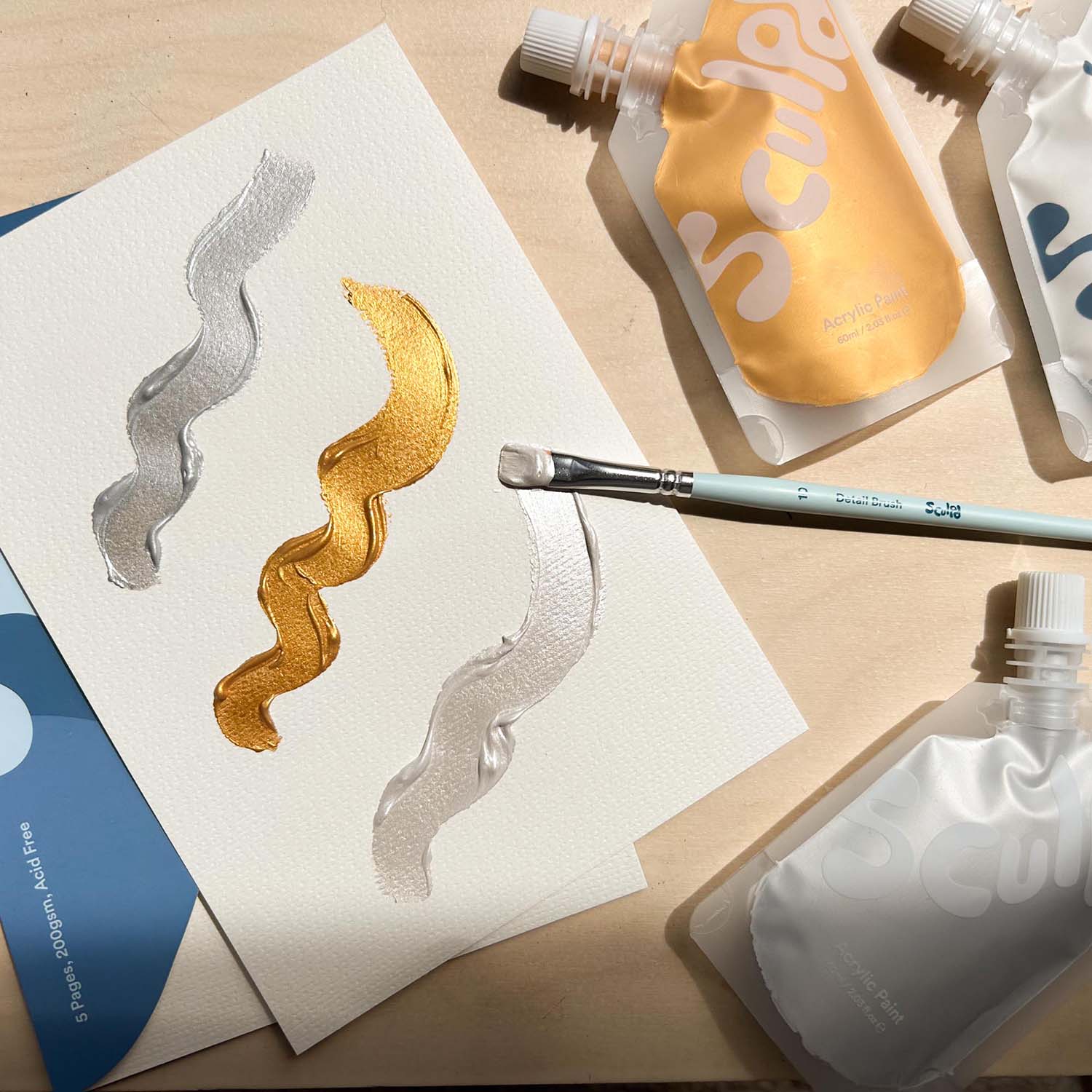 Acrylic Metallic Paint Set - Image 8